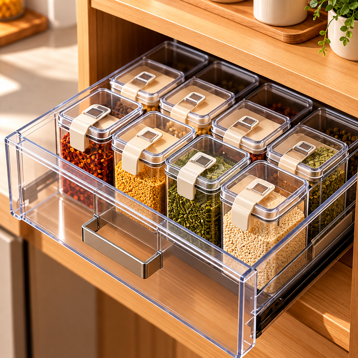 Pull-Out Drawer Spice Organizer