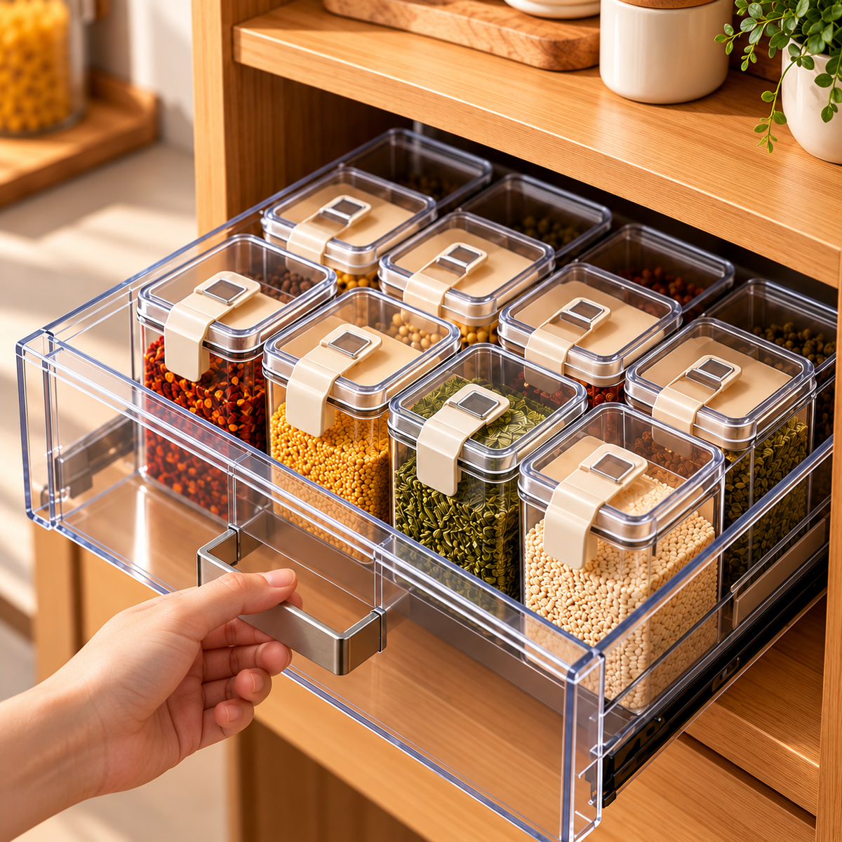 Pull-Out Drawer Spice Organizer