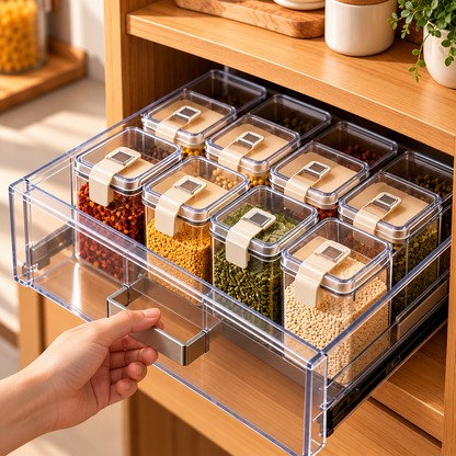 Pull-Out Drawer Spice Organizer