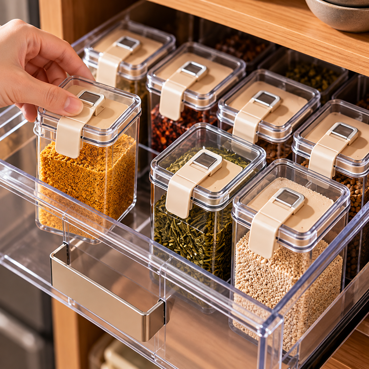 Pull-Out Drawer Spice Organizer