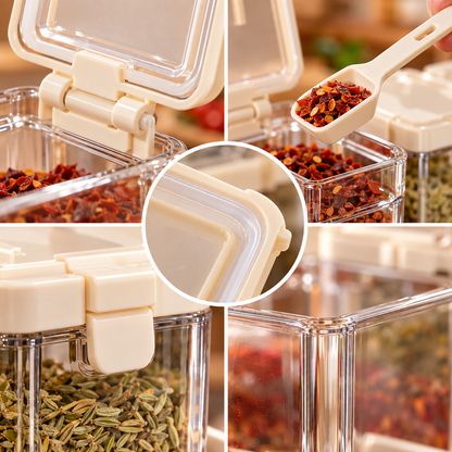 Transparent Spice Organizer Set